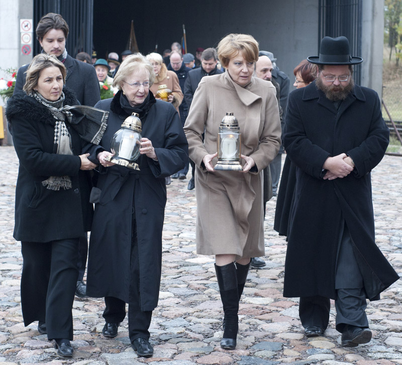  Symcha Keller, Hanna Zdanowska, Lucille Eichengreen i Joanna Podolska (fot. Maciej Sobczak)