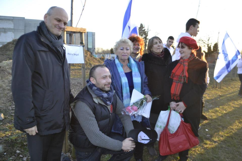 Wiceprezydent Łodzi Radosław Stepień, Pnina Segal, Joanna Podolska, Helena Ochocka