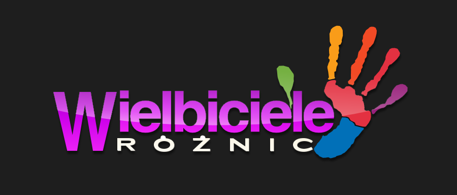 logo wielbicieleroznicczarne tlo